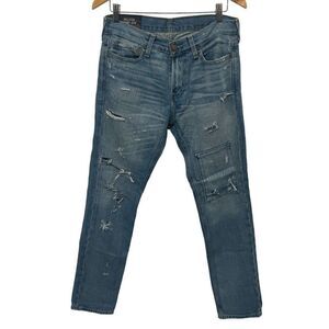 2/$30 Hollister Classic Skinny Jeans Distressed Medium Wash Denim Men's 30x30